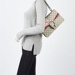 GUCCI
Beige/Pink GG Supreme Blooms Coated Canvas medium Dionysus Shoulder Bag